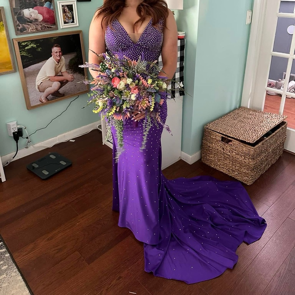 Elegant Purple Prom Dress